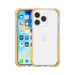 For iPhone 15 Pro Four-corner Shockproof TPU Hybrid Acrylic Phone Case(Gold)