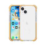 For iPhone 15 Plus Four-corner Shockproof TPU Hybrid Acrylic Phone Case(Gold)