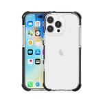 For iPhone 16 Pro Max Four-corner Shockproof TPU + Acrylic Phone Case(Black + Transparent)