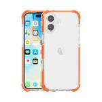 For iPhone 16 Plus Four-corner Shockproof TPU + Acrylic Phone Case(Orange)