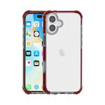 For iPhone 16 Plus Four-corner Shockproof TPU + Acrylic Phone Case(Brown)