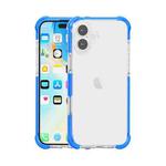 For iPhone 16 Four-corner Shockproof TPU + Acrylic Phone Case(Blue)