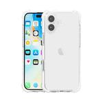 For iPhone 16 Four-corner Shockproof TPU + Acrylic Phone Case(Transparent)