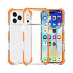 For iPhone 17 Pro Four-corner Shockproof TPU Hybrid Acrylic Phone Case(Orange)