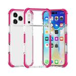 For iPhone 17 Pro Four-corner Shockproof TPU Hybrid Acrylic Phone Case(Pink)