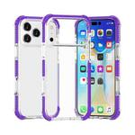 For iPhone 17 Pro Four-corner Shockproof TPU Hybrid Acrylic Phone Case(Purple)
