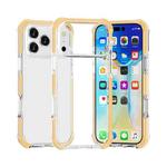 For iPhone 17 Pro Four-corner Shockproof TPU Hybrid Acrylic Phone Case(Gold)