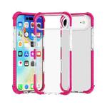 For iPhone 17 Air Four-corner Shockproof TPU Hybrid Acrylic Phone Case(Pink)