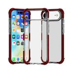 For iPhone 17 Air Four-corner Shockproof TPU Hybrid Acrylic Phone Case(Brown)