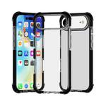 For iPhone 17 Air Four-corner Shockproof TPU Hybrid Acrylic Phone Case(Black)