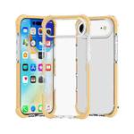 For iPhone 17 Air Four-corner Shockproof TPU Hybrid Acrylic Phone Case(Gold)