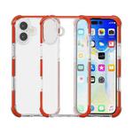 For iPhone 17 Four-corner Shockproof TPU Hybrid Acrylic Phone Case(Red)