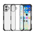For iPhone 17 Four-corner Shockproof TPU Hybrid Acrylic Phone Case(Black)