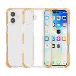 For iPhone 17 Four-corner Shockproof TPU Hybrid Acrylic Phone Case(Gold)