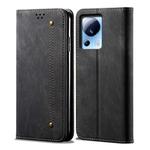 For Xiaomi 13 Lite / Civi 2 Denim Texture Flip Leather Phone Case(Black)