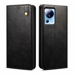 For Xiaomi 13 Lite / Civi 2 Oil Wax Crazy Horse Texture Leather Phone Case(Black)