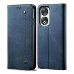 For Honor 90 Denim Texture Flip Leather Phone Case(Blue)