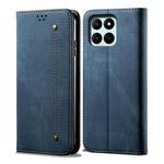 For Honor X8b 4G Global Denim Texture Flip Leather Phone Case(Blue)