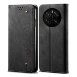 For Honor Magic7 Pro Denim Texture Flip Leather Phone Case(Black)