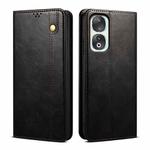 For Honor 90 Pro Oil Wax Crazy Horse Texture Leather Phone Case(Black)