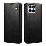 For Honor X6A Oil Wax Crazy Horse Texture Leather Phone Case(Black)