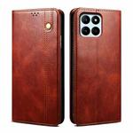 For Honor X8 5G / X6 4G Foreign Oil Wax Crazy Horse Texture Leather Phone Case(Brown)