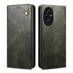 For Honor 200 Pro Oil Wax Crazy Horse Texture Leather Phone Case(Green)