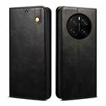 For Honor Magic7 Pro Oil Wax Crazy Horse Texture Leather Phone Case(Black)