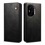 For Honor 300 Ultra 5G Oil Wax Crazy Horse Texture Leather Phone Case(Black)