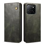 For Honor X8c 4G Oil Wax Crazy Horse Texture Leather Phone Case(Green)