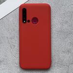 For Huawei nova 5i Shockproof Frosted TPU Protective Case(Red)