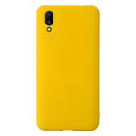 For Vivo X21 Shockproof Frosted TPU Protective Case(Yellow)