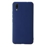 For Vivo X21 Shockproof Frosted TPU Protective Case(Dark Blue)