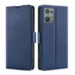 For Blackview Oscal C30 Ultra-thin Voltage Side Buckle Horizontal Flip Leather Phone Case(Blue)