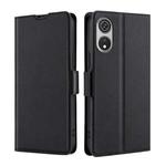 For CUBOT P60 Ultra-thin Voltage Side Buckle Horizontal Flip Leather Phone Case(Black)