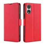 For CUBOT P60 Ultra-thin Voltage Side Buckle Horizontal Flip Leather Phone Case(Red)