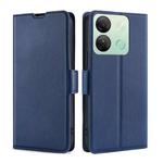 For Infinix Smart 7 HD Ultra-thin Voltage Side Buckle Horizontal Flip Leather Phone Case(Blue)