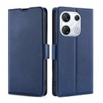 For Infinix GT 10 Pro 5G Ultra-thin Voltage Side Buckle Horizontal Flip Leather Phone Case(Blue)
