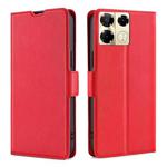 For Infinix Note 40 Pro 5G Ultra-thin Voltage Side Buckle Horizontal Flip Leather Phone Case(Red)