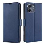 For Infinix Hot 50i 4G Ultra-thin Voltage Side Buckle Horizontal Flip Leather Phone Case(Blue)