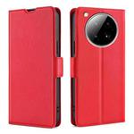 For Infinix Zero 40 4G Ultra-thin Voltage Side Buckle Horizontal Flip Leather Phone Case(Red)