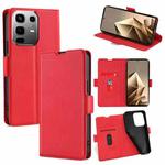 For Infinix Note 50 4G Ultra-thin Voltage Side Buckle Horizontal Flip Leather Phone Case(Red)