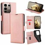 For Infinix Note 50 Pro+ 5G Ultra-thin Voltage Side Buckle Horizontal Flip Leather Phone Case(Rose Gold)