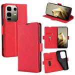 For Infinix Note 50 Pro+ 5G Ultra-thin Voltage Side Buckle Horizontal Flip Leather Phone Case(Red)
