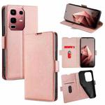 For Infinix Note 50s 5G Ultra-thin Voltage Side Buckle Horizontal Flip Leather Phone Case(Rose Gold)