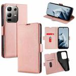 For Infinix Note 50x 5G Ultra-thin Voltage Side Buckle Horizontal Flip Leather Phone Case(Rose Gold)