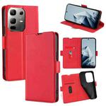 For Infinix Note 50x 5G Ultra-thin Voltage Side Buckle Horizontal Flip Leather Phone Case(Red)