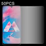 For Samsung Galaxy A40s 50 PCS Half-screen Transparent Tempered Glass Film
