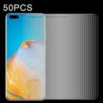 For Huawei P40 Pro 50 PCS Half-screen Transparent Tempered Glass Film