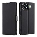 For Tecno Spark 20 Pro+ 4G Ultra-thin Voltage Side Buckle Horizontal Flip Leather Phone Case(Black)